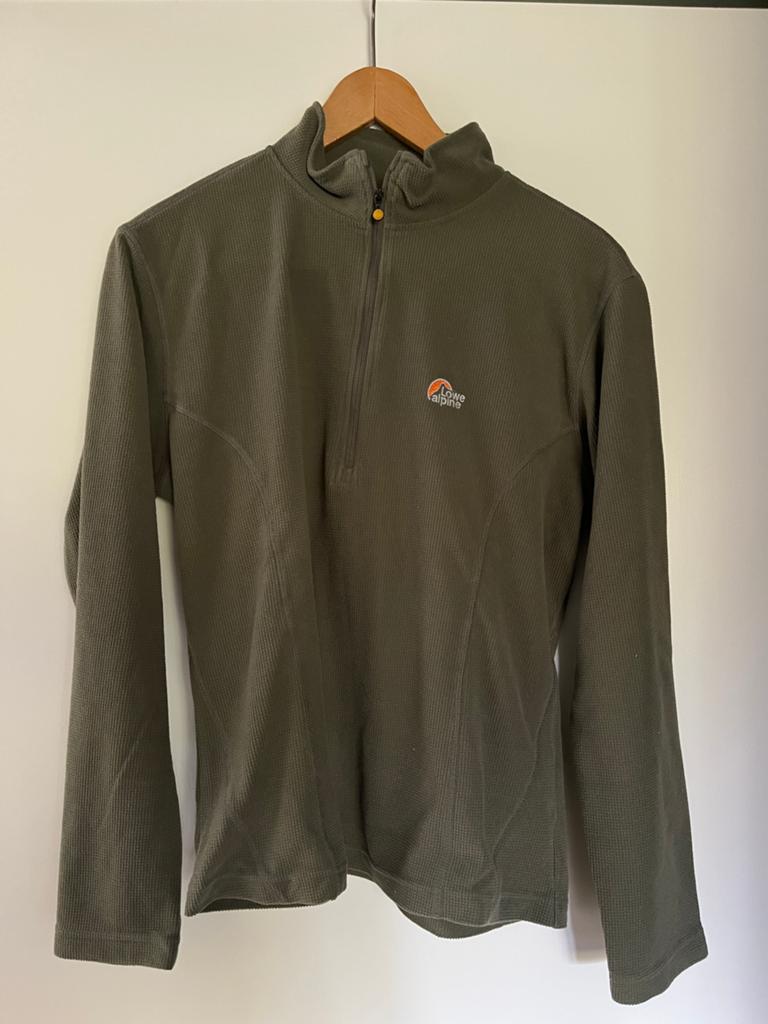 Lowe Alpine fleece trui, maat L, Ophalen of Verzenden, Zo goed als nieuw, Maat 52/54 (L), Groen
