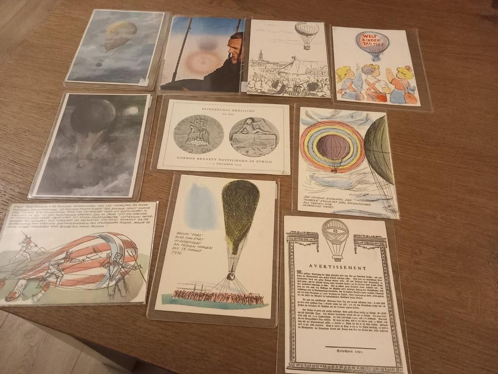 Zwitserland ballonvaartpost, kleine zeer speciale verz., Ophalen of Verzenden, Buitenland