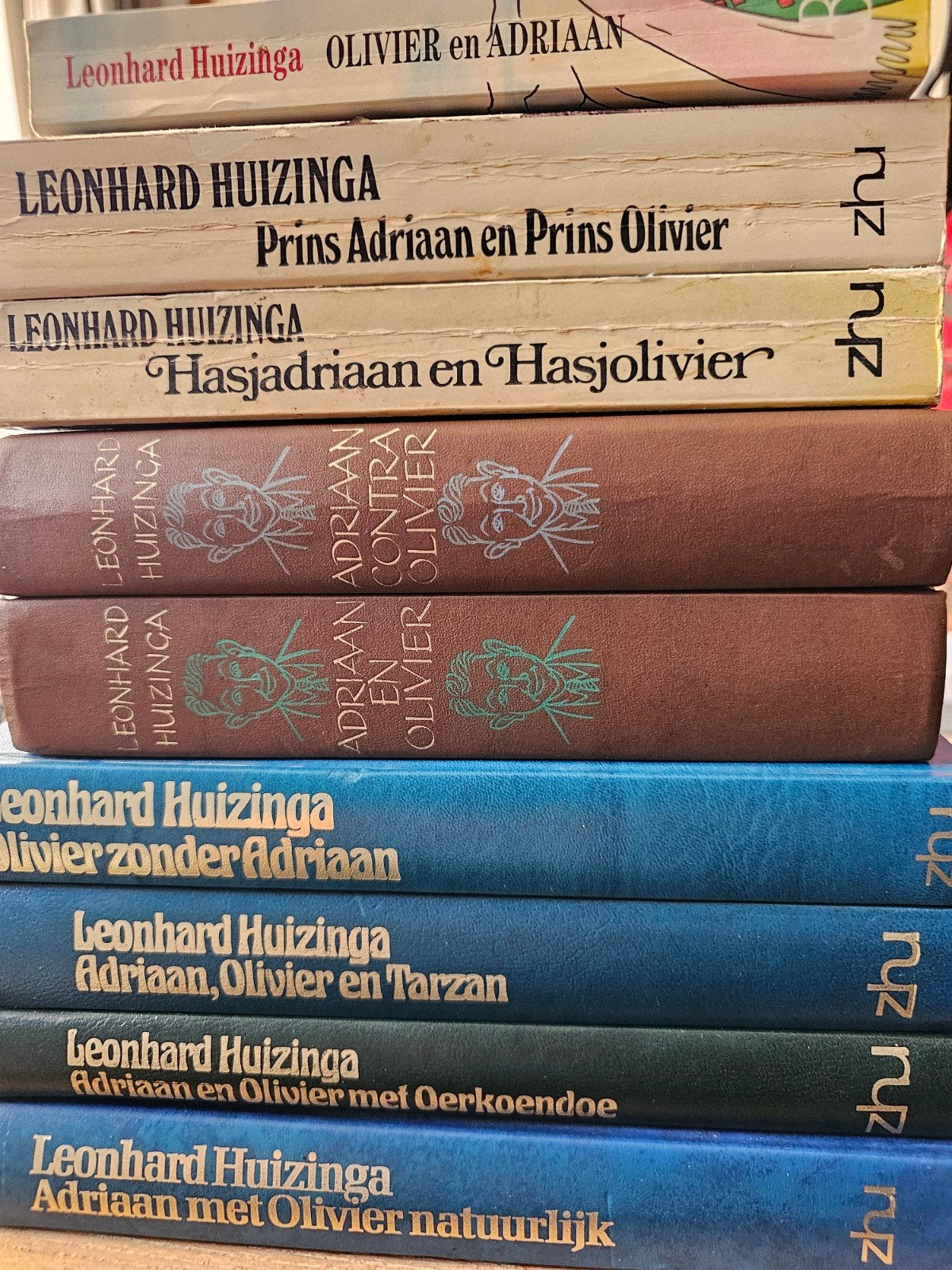 Leonhard Huizinga - Adriaan en Olivier serie (9 boeken), Ophalen, Gelezen, Leonhard Huizinga, Nederland