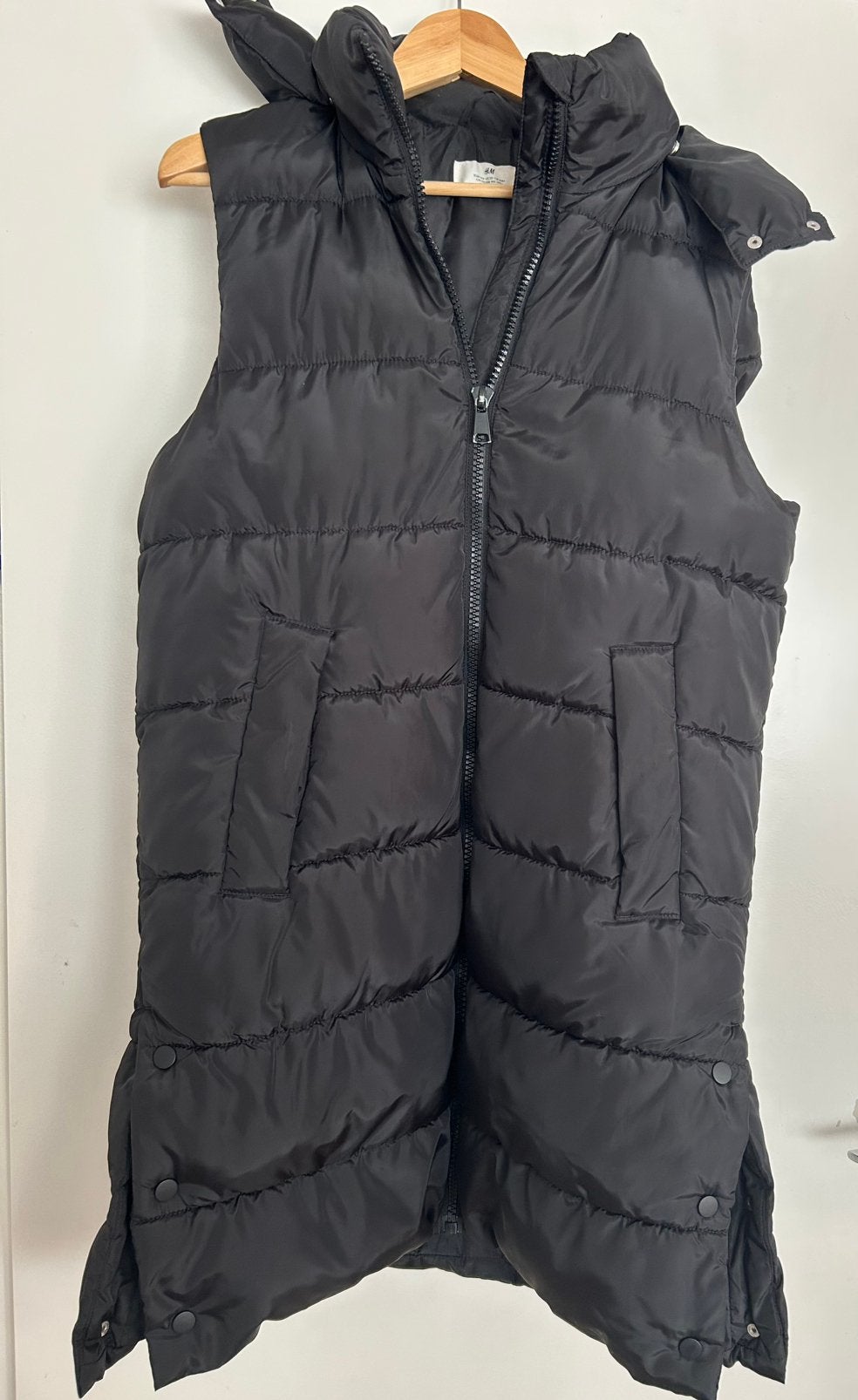 Bodywarmer zwart mt 170, Kinderen en Baby's, Kinderkleding | Maat 170, Ophalen of Verzenden, Zo goed als nieuw, Meisje, Jas