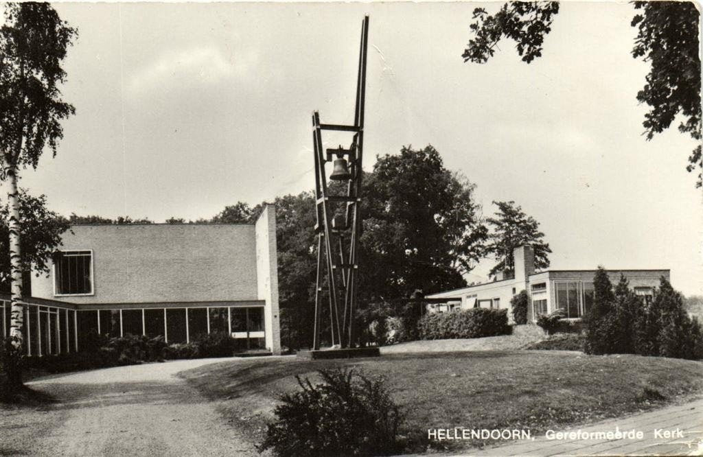 Hellendoorn, Gereformeerde Kerk - vouw - ongelopen, Ophalen of Verzenden, 1960 tot 1980, Ongelopen, Overijssel