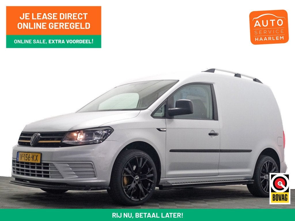 Volkswagen Caddy 2.0 TDI Euro 6 L1 R-Line+ Sidebars, Roofrai, Stof, Gebruikt, 4 cilinders, Met garantie (alle)
