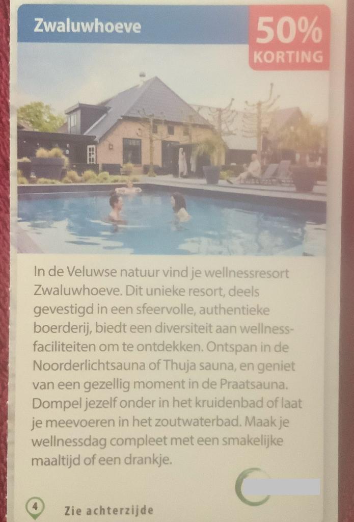 Sauna Zwaluwhoeve in Hierden Voordeelbon, Drie personen of meer, Kortingsbon, Spa of Sauna