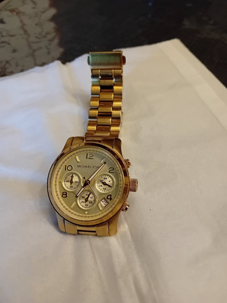 horloge Michael Kors MK5055, Sieraden, Tassen en Uiterlijk, Horloges | Heren, Overige merken, Staal, Staal, Verzenden