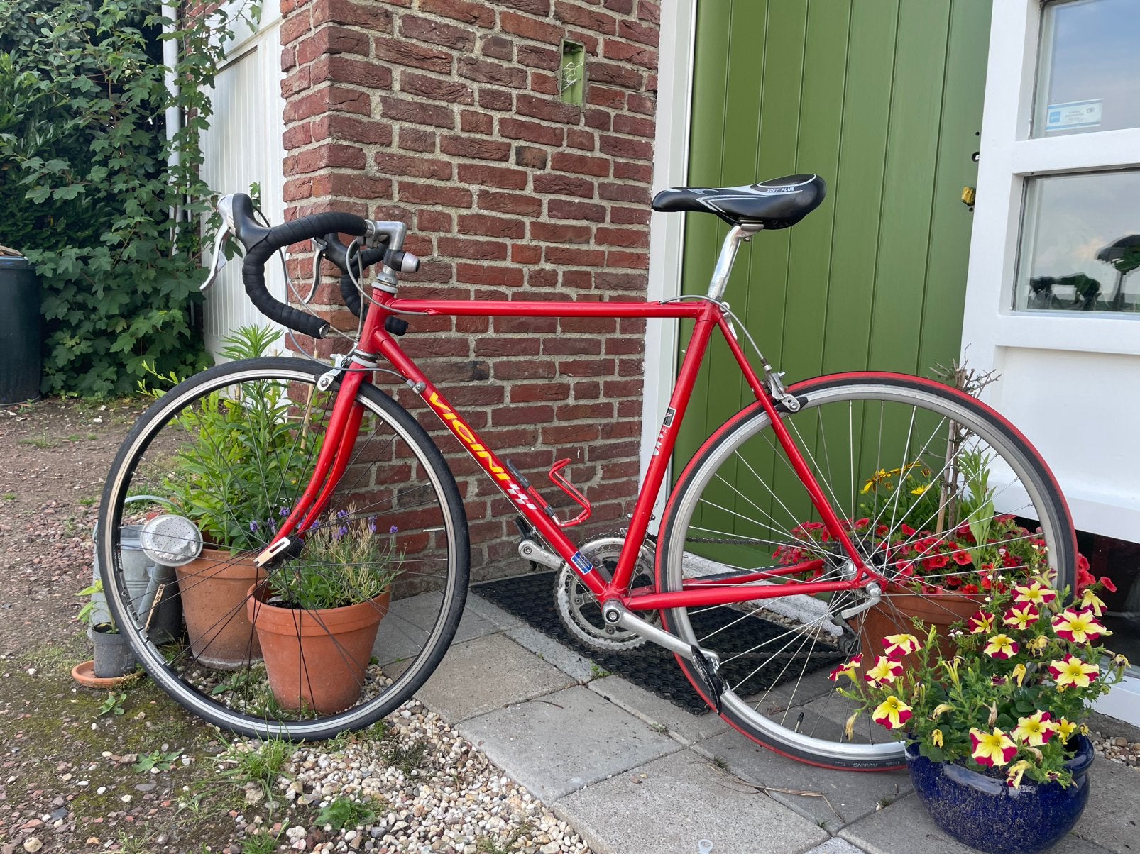 Retro racefiets, 28 inch, Gebruikt, Velgrem, 53 tot 57 cm