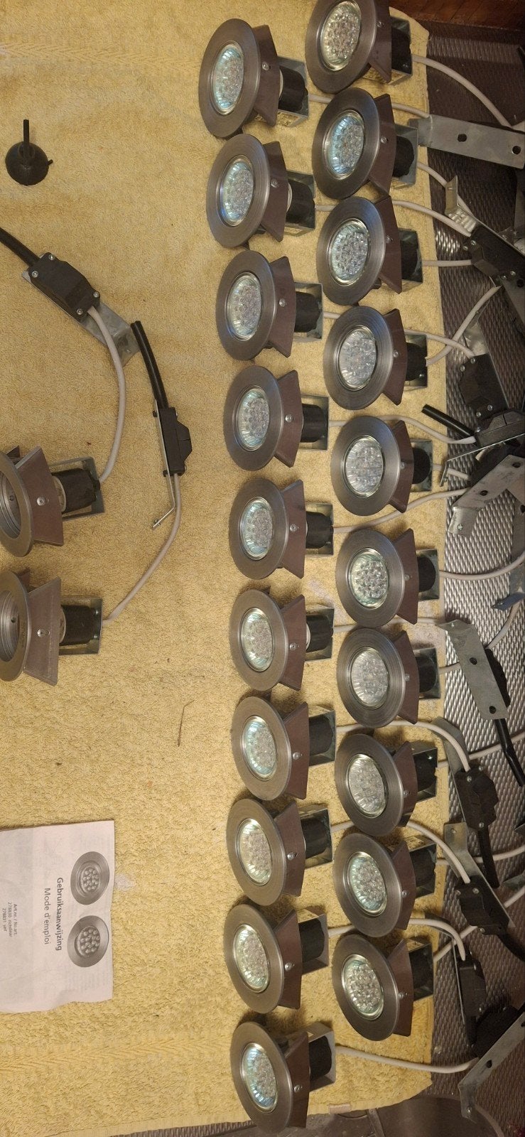 22x LED Inbouwspots GU10 Max 50W - Zo goed als nieuw, Ophalen of Verzenden, Zo goed als nieuw, Metaal, LED