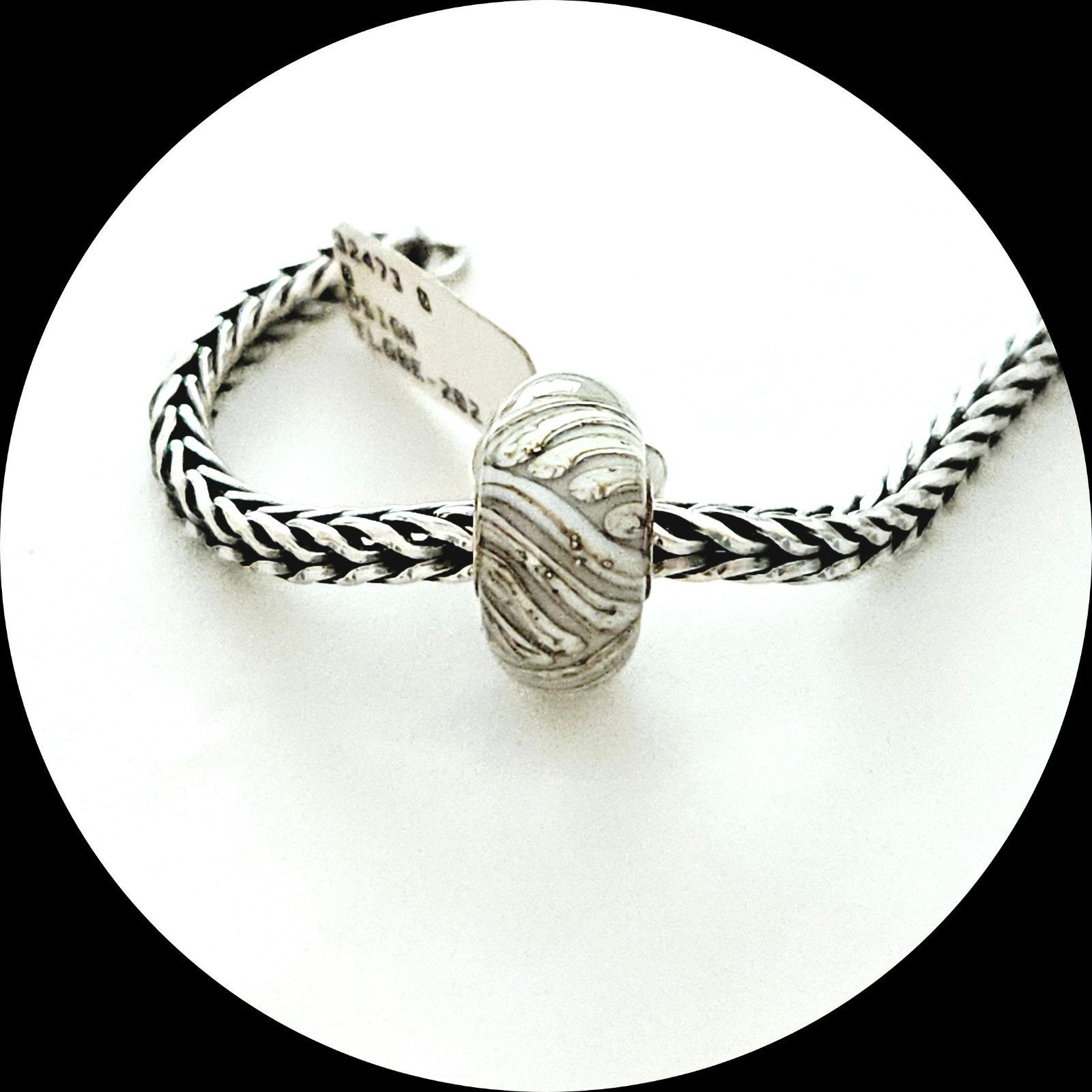 Trollbeads murano Wilg TGLBE-20250, Sieraden, Tassen en Uiterlijk, Bedels, Glas of Kristal, Nieuw, Ophalen of Verzenden, Trollbeads