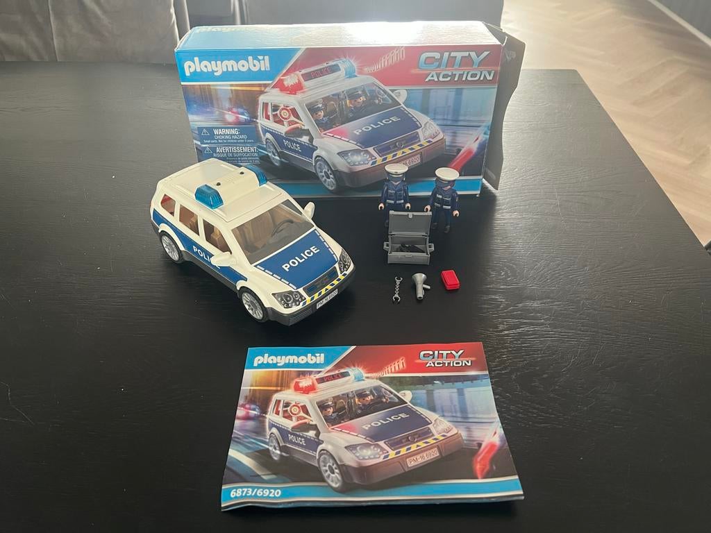 Playmobil politie auto 6920, Ophalen of Verzenden, Zo goed als nieuw, Complete set
