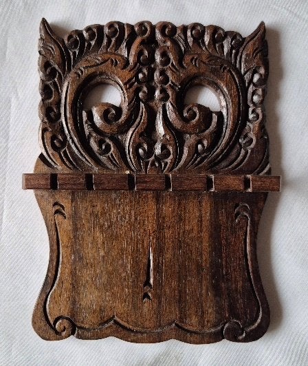 Coromandel houten lepelrekje Indonesie, Antiek en Kunst, Ophalen