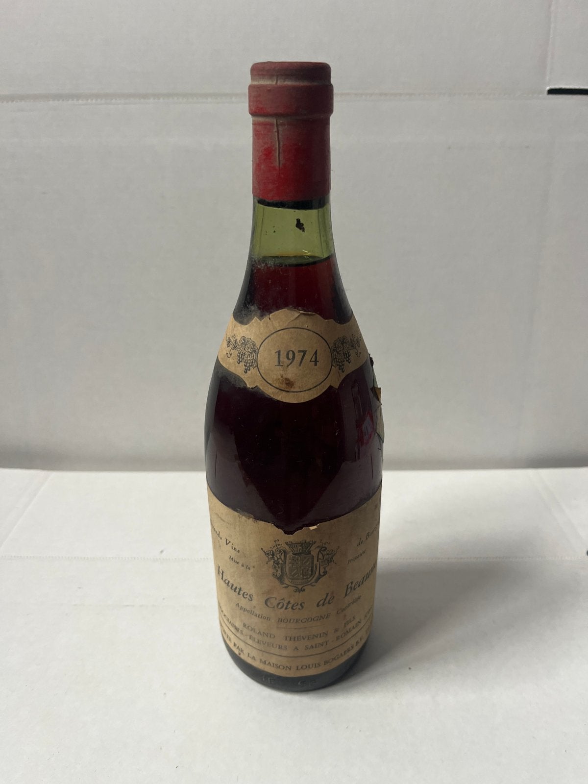 Hautes Côtes de Beaune 1974 - Vintage Rode Wijn, Verzamelen, Gebruikt, Frankrijk, Ophalen of Verzenden, Rode wijn
