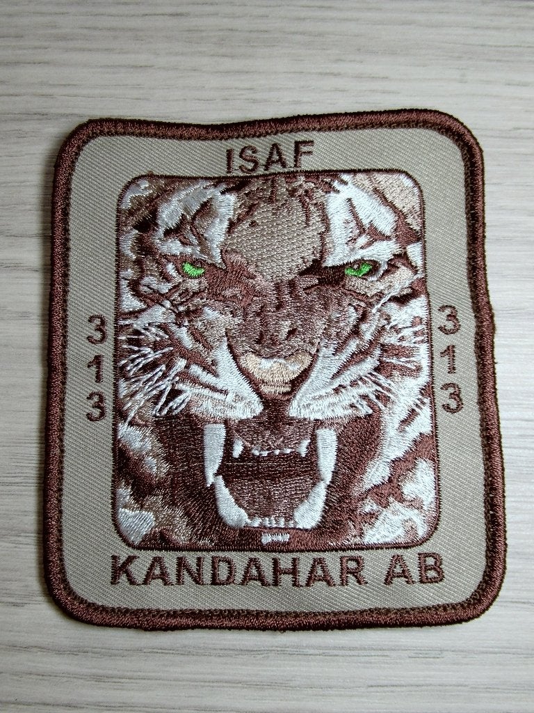 Patch RNLAF ISAF 313 Squadron Kandahar AB, Verzenden, Luchtmacht, Nederland, Embleem of Badge