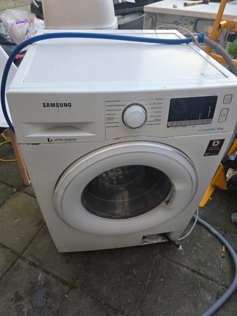 Samsung EcoBubble 7.0kg Wasmachine - Gebruikt, Witgoed en Apparatuur, Wasmachines, Ophalen, Gebruikt, Wolwasprogramma, Voorlader