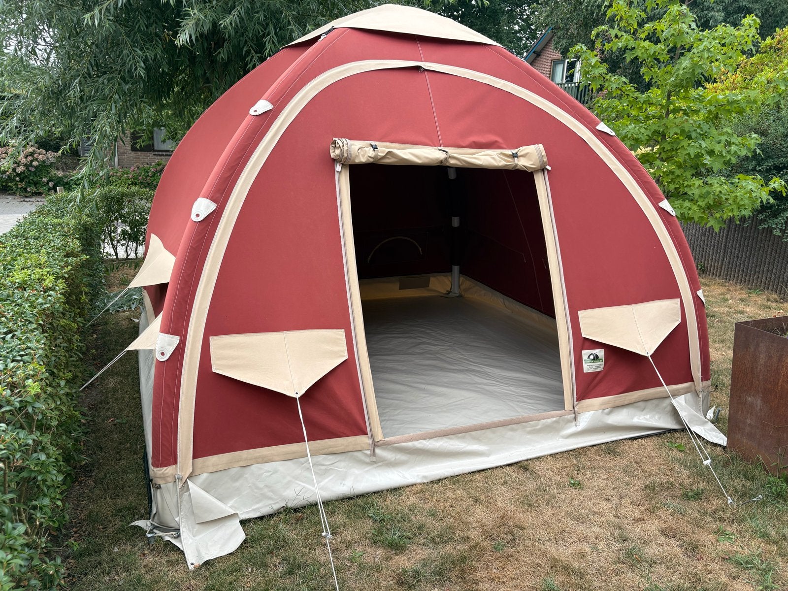 Karsten Tenten 260x260 + luifel en koppelstuk+ pomp, Ophalen, Gebruikt, Tot en met 4
