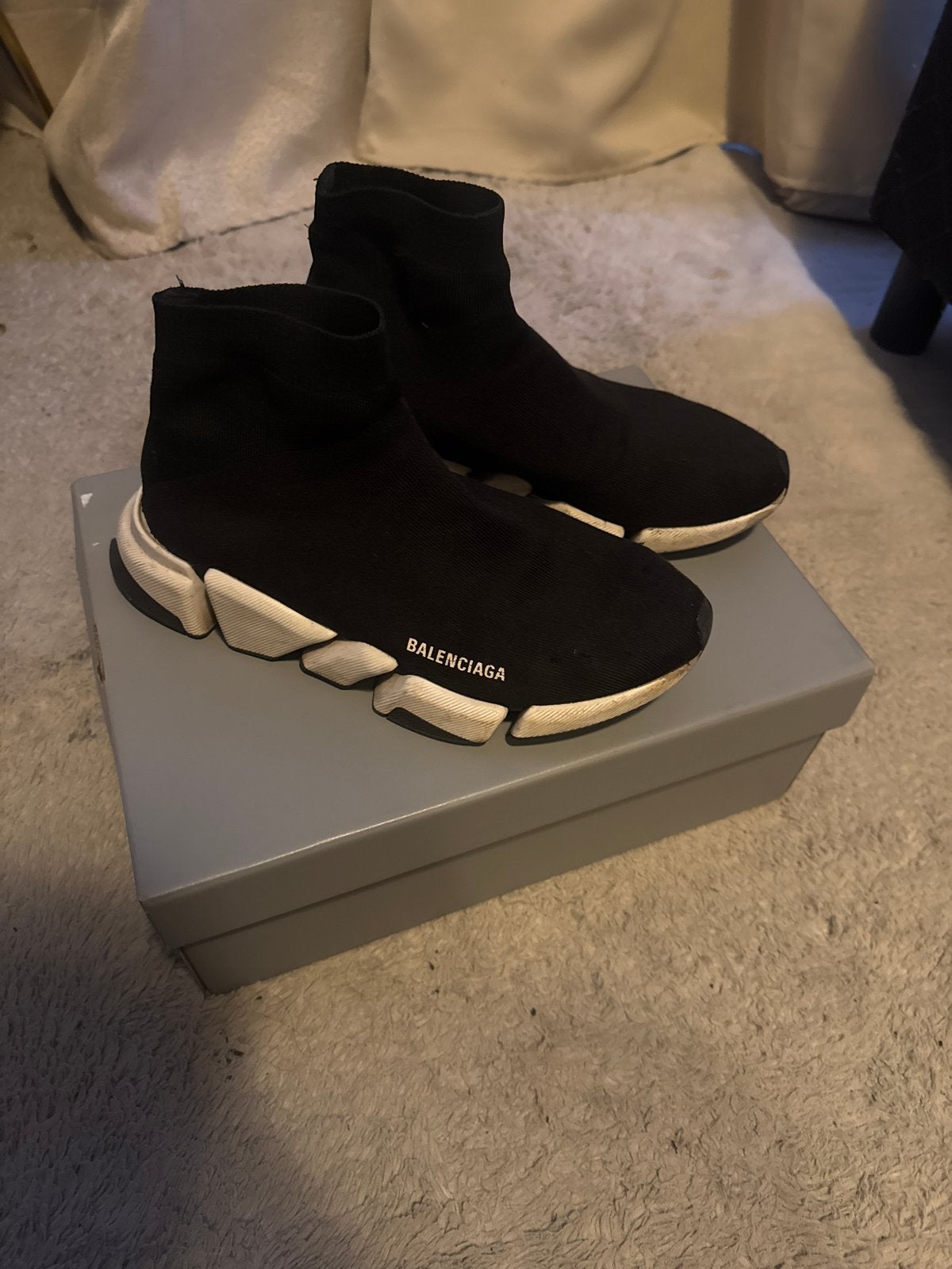 Balenciaga Speed Trainers Zwart - Maat 44, Ophalen of Verzenden, Gedragen, Zwart, Sneakers of Gympen