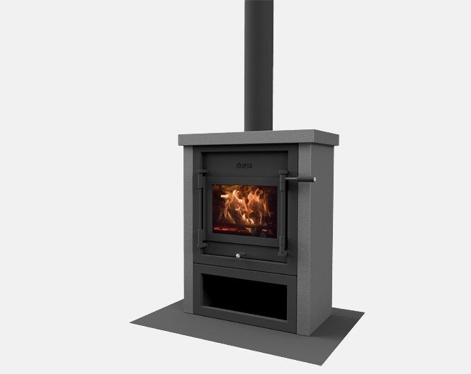 Houtkachel Jacobus Kwadraat 9 Beton (5-10 kw)