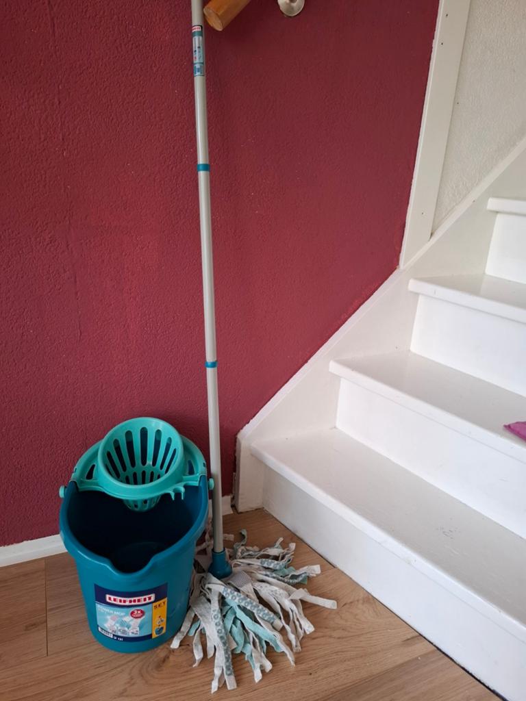 Leifheit dweilemmer met mop, Ophalen