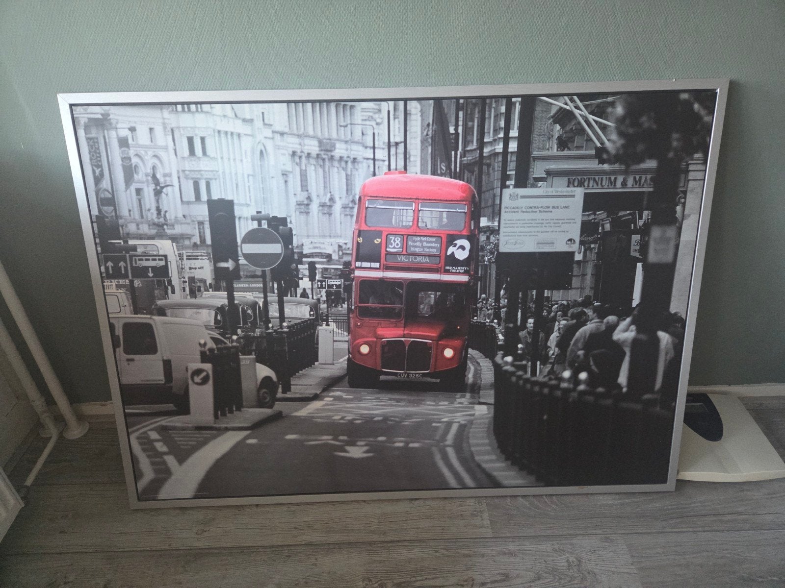 IKEA FOTO Londense bus 141x100cm, Huis en Inrichting, Woonaccessoires | Schilderijen, Tekeningen en Foto's, Ophalen, Gebruikt