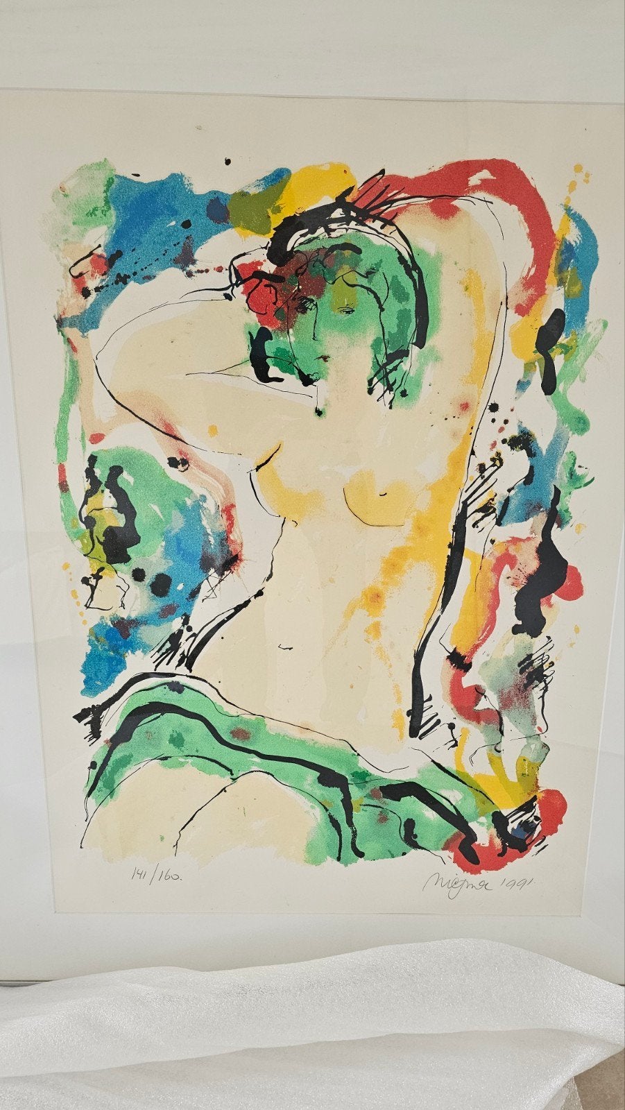 Gesigneerde Giclée 'Vrouwelijk Figuur' - M. Miegmor 1991, Ophalen, Figuren, Giclée, Gesigneerd