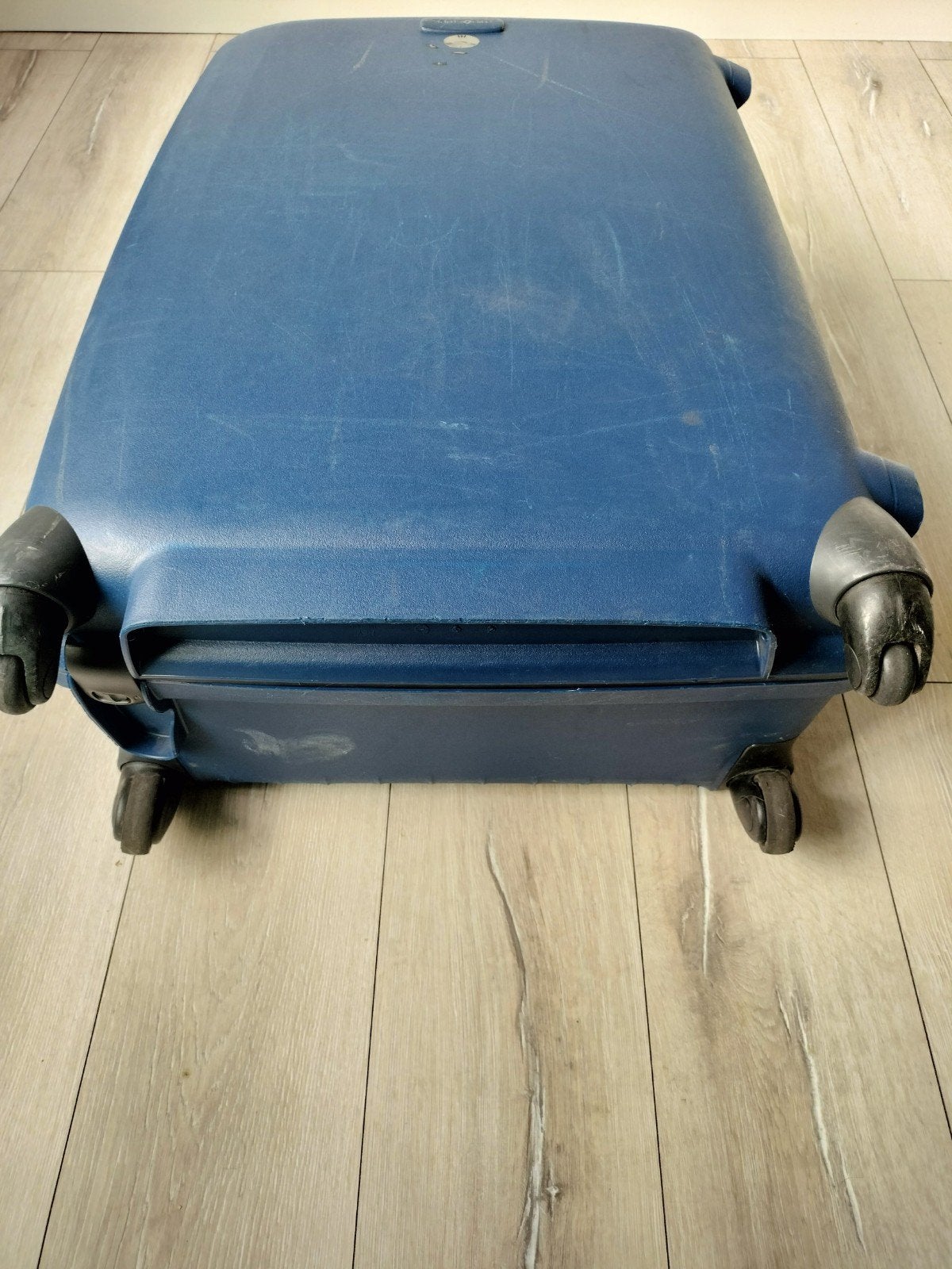 Samsonite Koffer - Blauw, kunstof gebruikt 80x52x25, Ophalen, Uitschuifbare handgreep, 30 cm of meer, Gebruikt