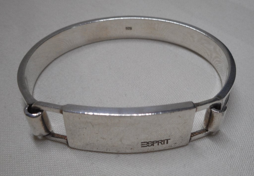 Zilveren massieve vintage Esprit armband nr.1738, Verzenden, Zo goed als nieuw, Zilver, Zilver