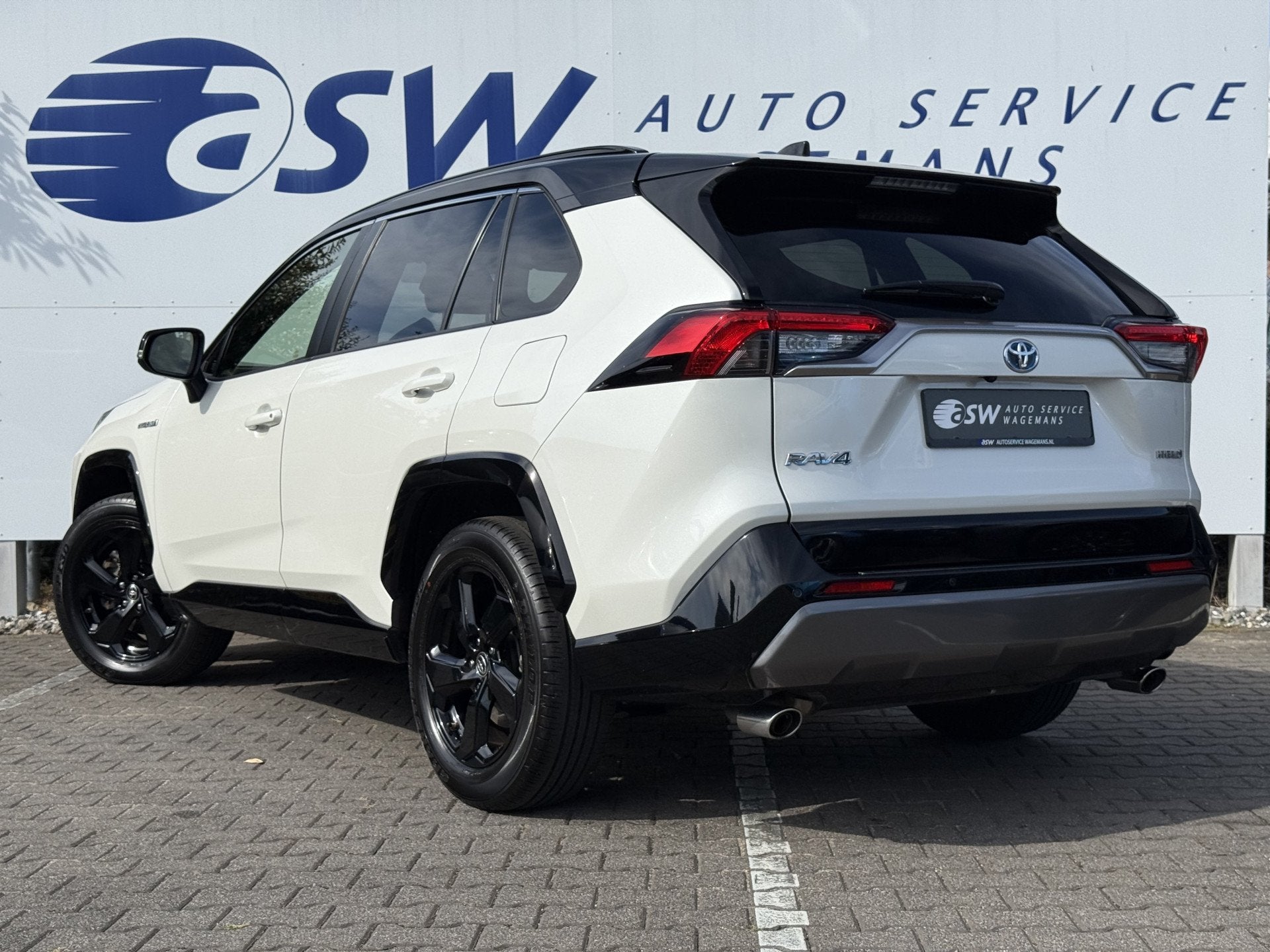 Toyota RAV4 2.5 Hybrid Bi-Tone | ACC | Parelmoer | 360* Came, Dealer onderhouden, Gebruikt, 4 cilinders, Wit