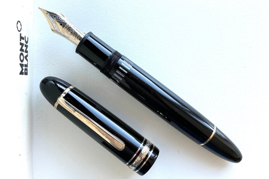 Montblanc Meisterstück 149 Vulpen "CIGAR" 14K Extra Fine, Ophalen of Verzenden, Zo goed als nieuw, Vulpen, Mont Blanc