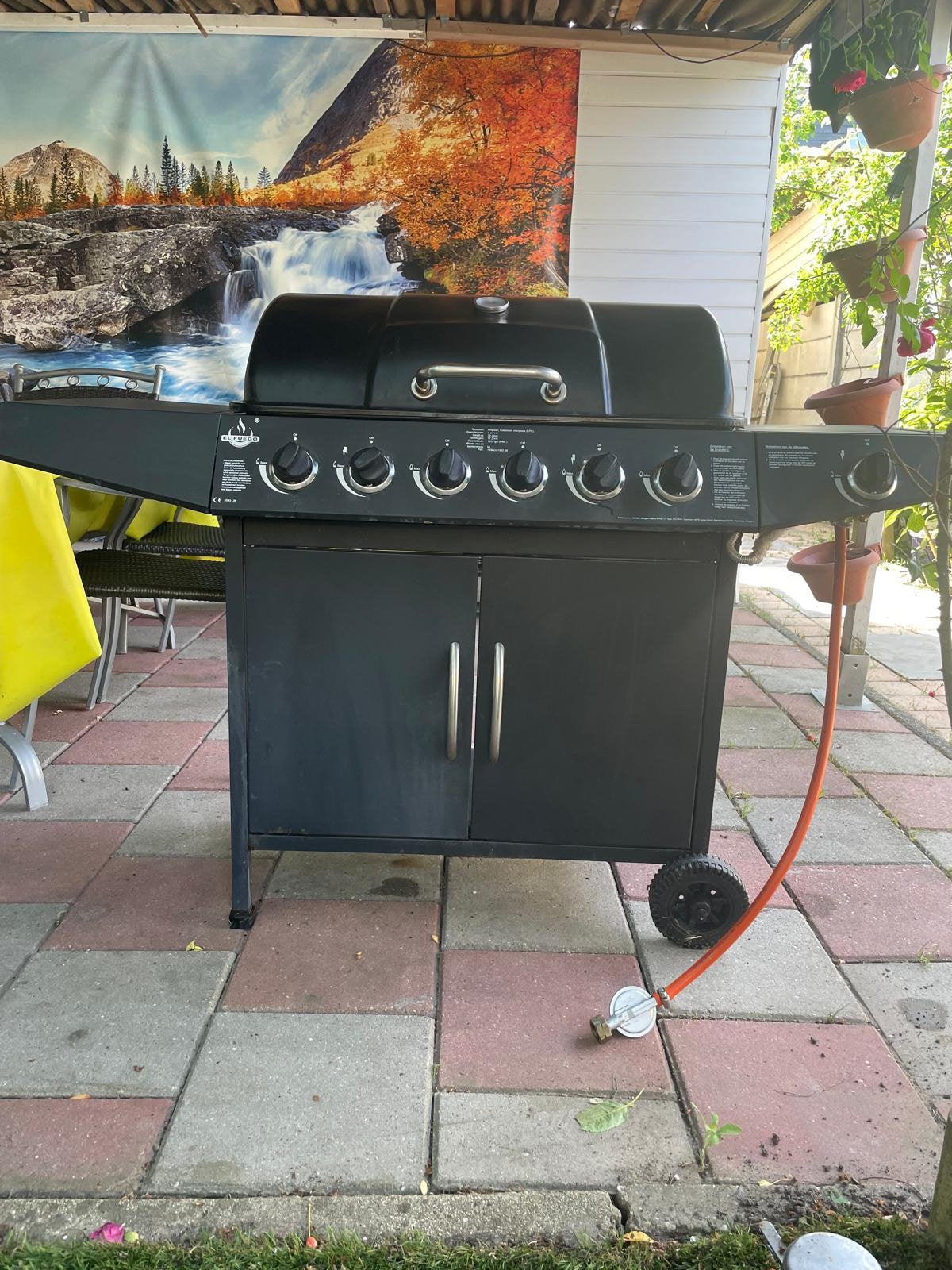 Gas barbeque - el fuego columbus 6.1, Ophalen, Zo goed als nieuw