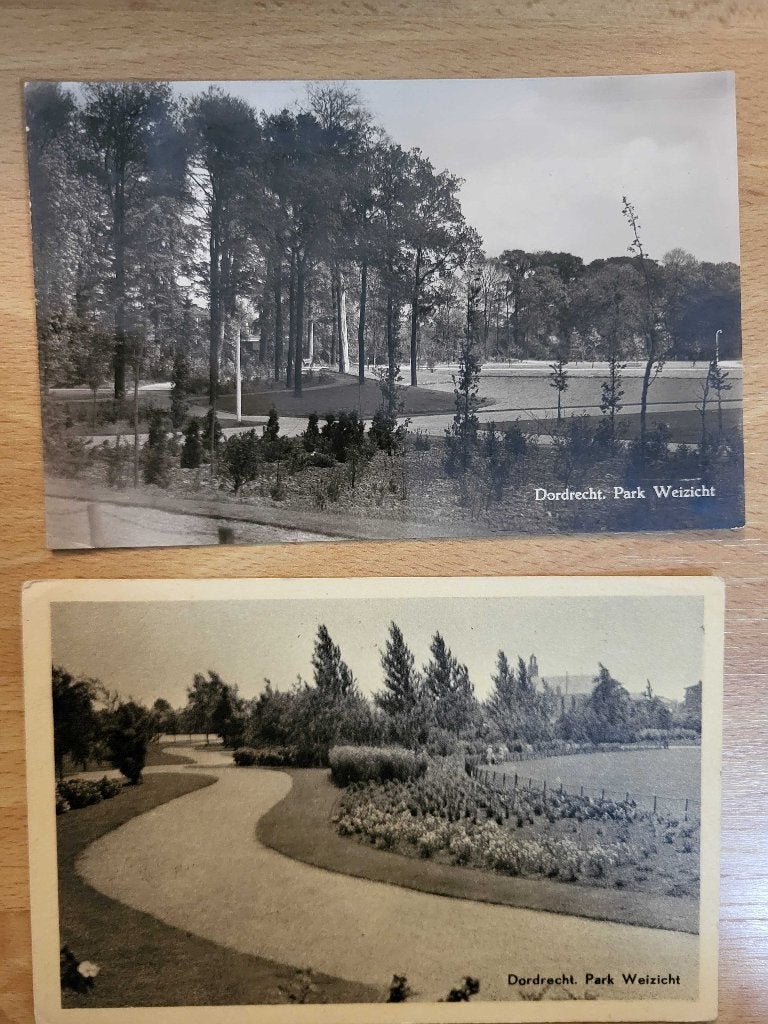 ansicht DORDRECHT Park Weizicht (2x), Ophalen of Verzenden, Voor 1920, Zuid-Holland
