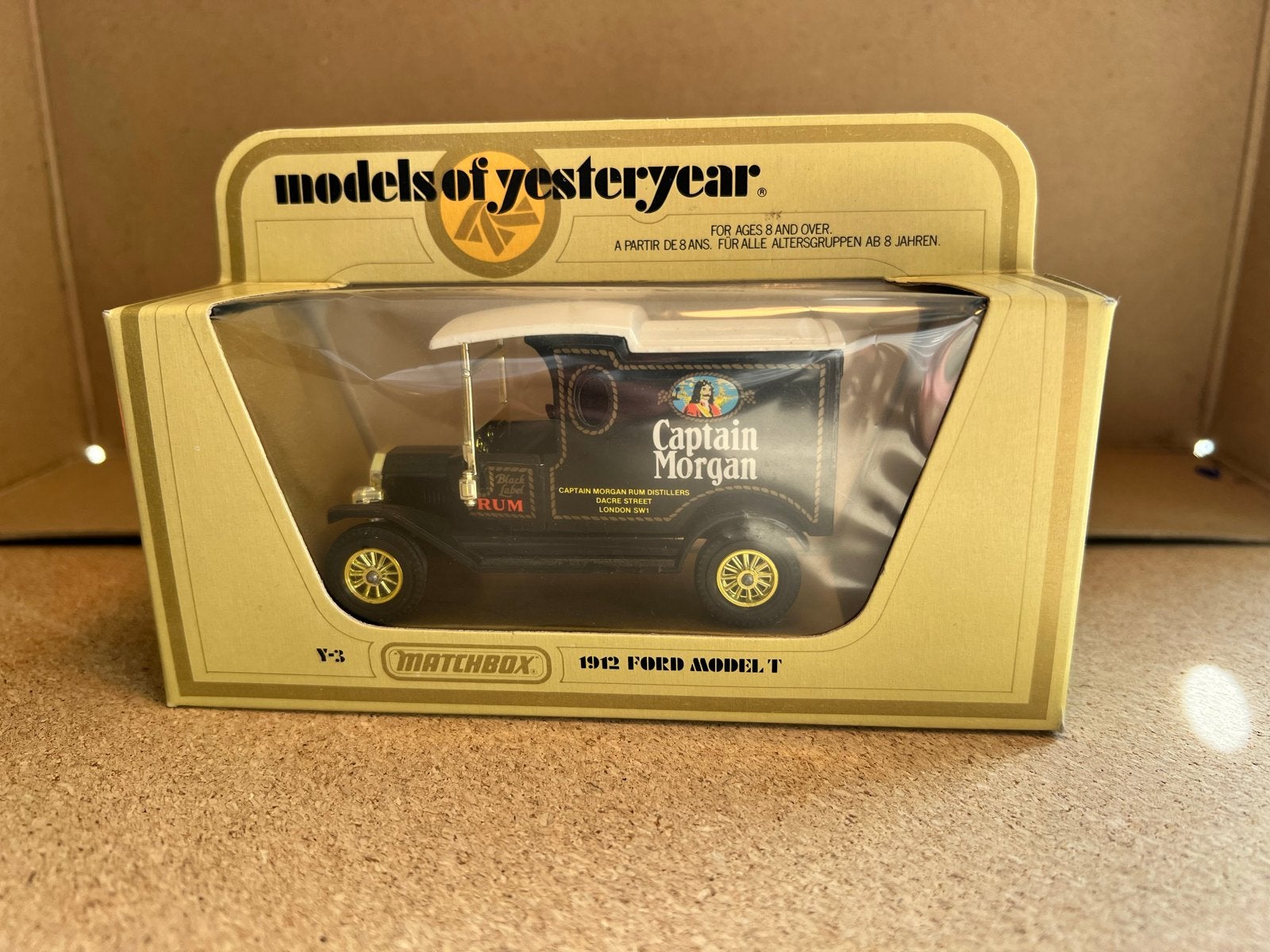 Matchbox Models of Yesteryear 1912 Ford Model T Captain Morg, Overige merken, 1:50 of kleiner, Auto, Ophalen of Verzenden