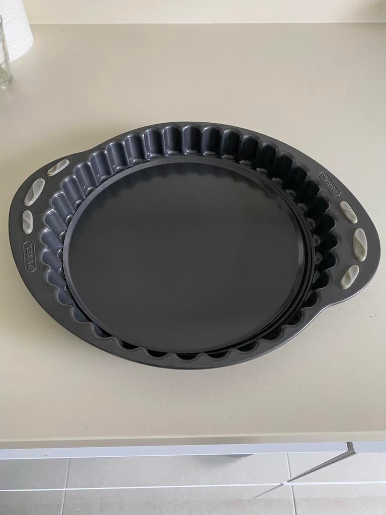 Pyrex Ovenschaal metaal met Uitneembare Bodem, Ophalen of Verzenden, Zwart, Metaal, Overige merken