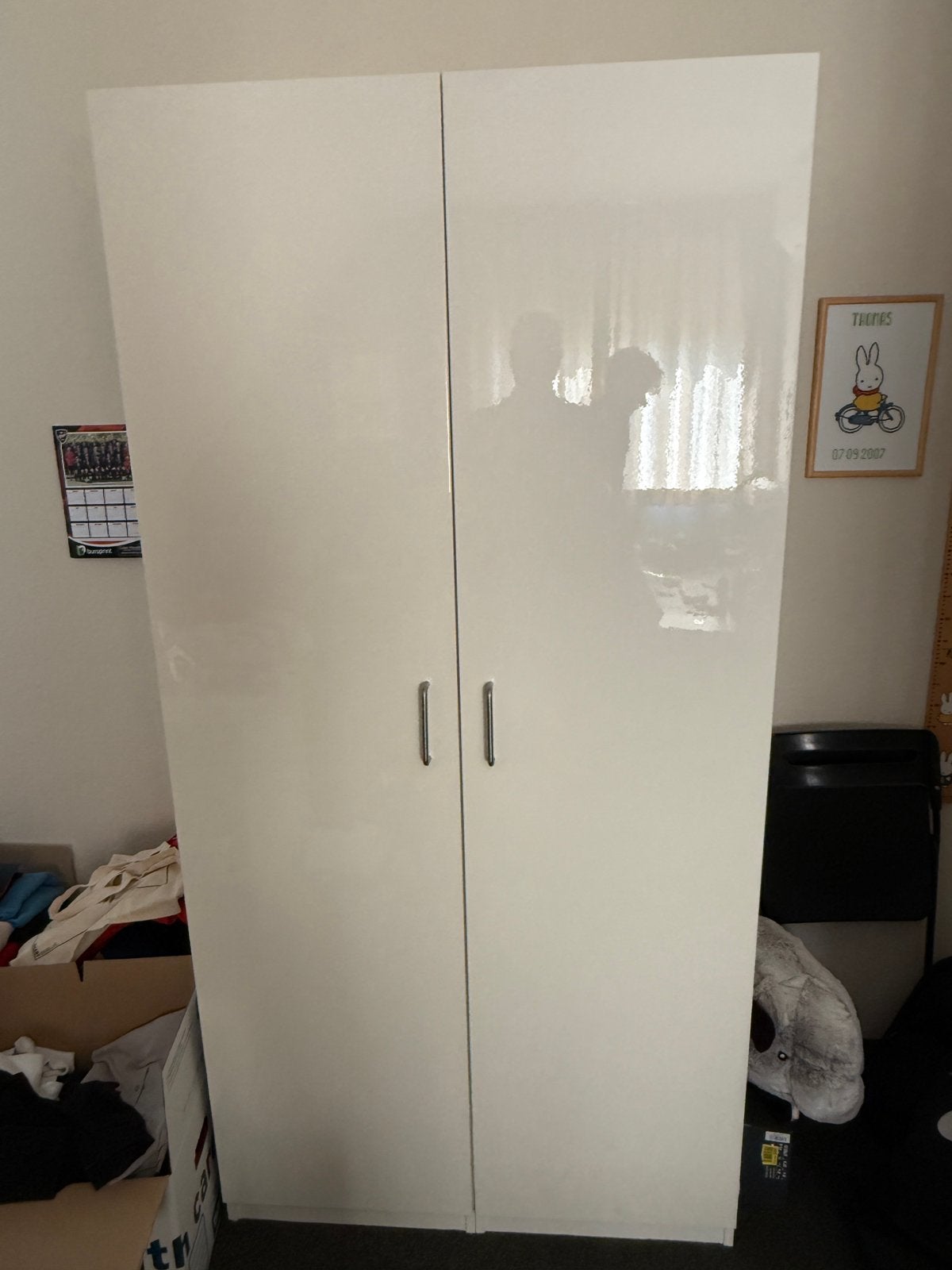 Pax kast 100x58x201. 7 planken + hanggedeelte. Goede staat, Ophalen, Overige materialen, Met deur(en), 200 cm of meer