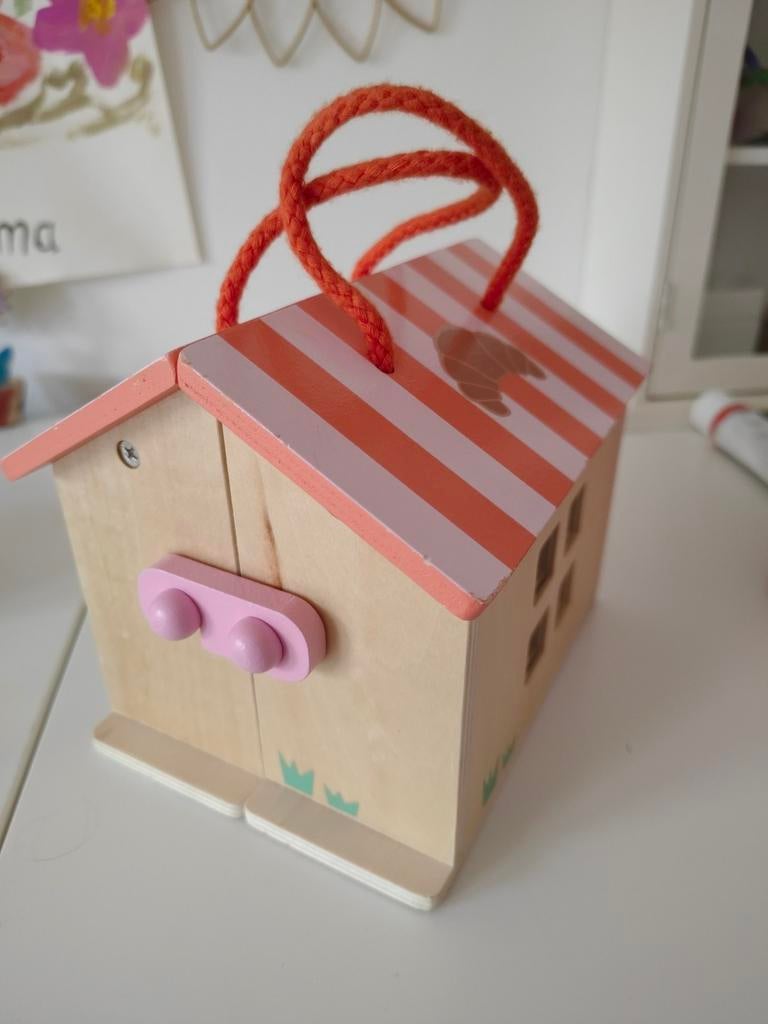 Houten speelhuisje met accessoires, Ophalen of Verzenden