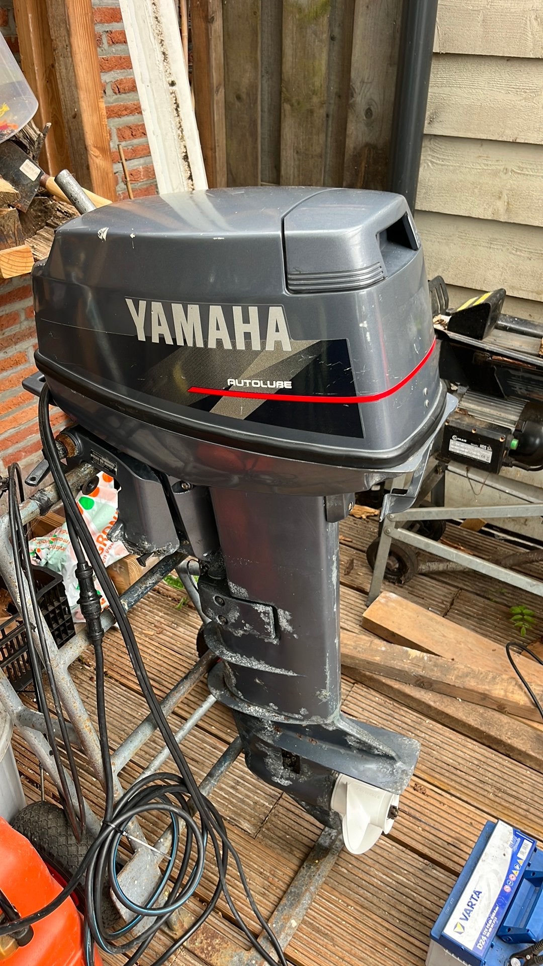 Te koop een 25 pk Yamaha langstaart autolube, Watersport en Boten, Buiten- en Binnenboordmotoren, Ophalen, 10 tot 30 pk, Elektrische start