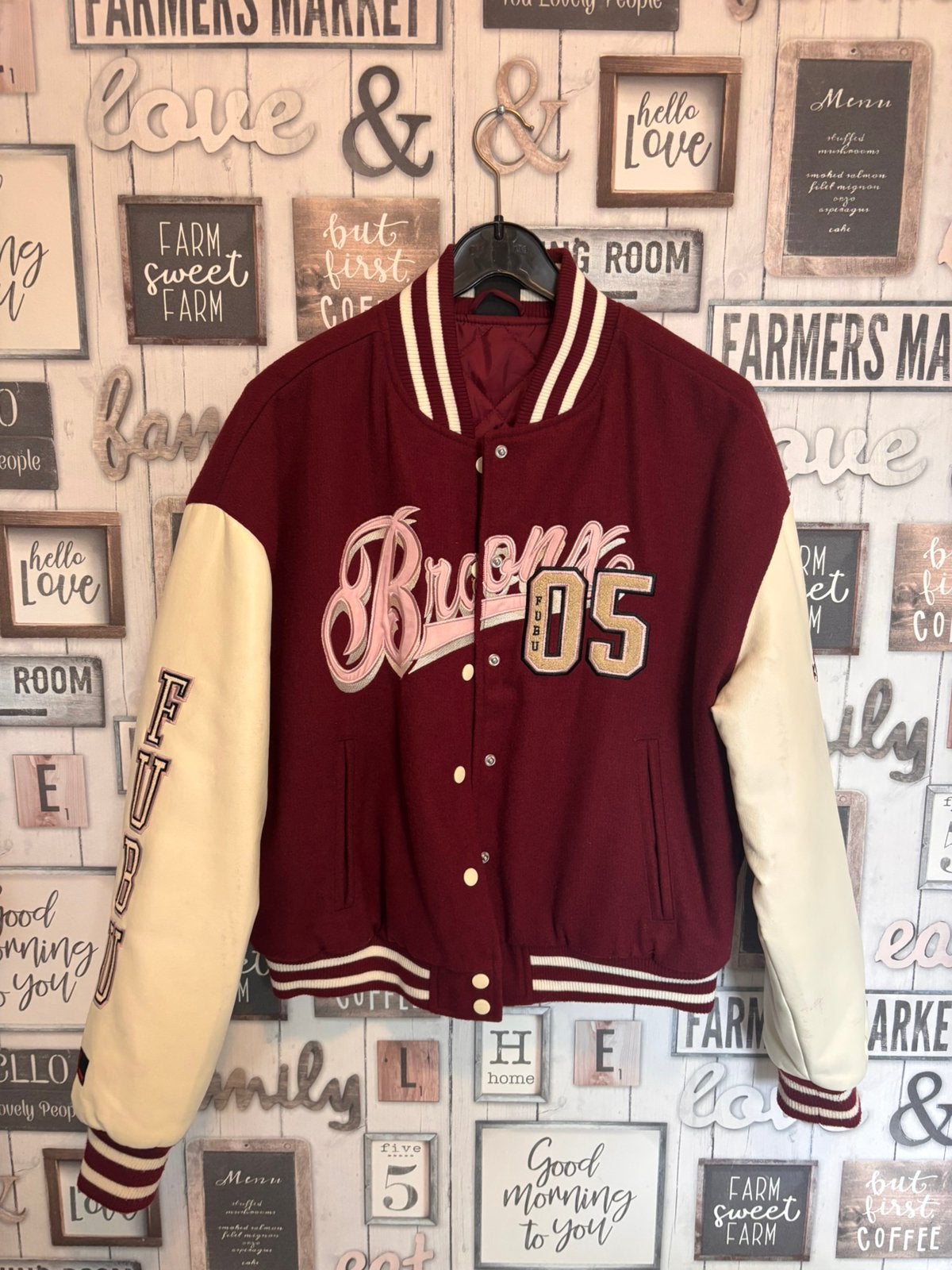 FUBU City Varsity Bomberjack – rood, Ophalen of Verzenden