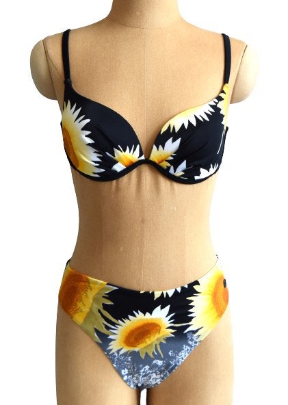 Nieuwe Ariella bikini, zwart/oranje/geel Mt. 38 D, Overige kleuren, Verzenden, Nieuw, Ariella