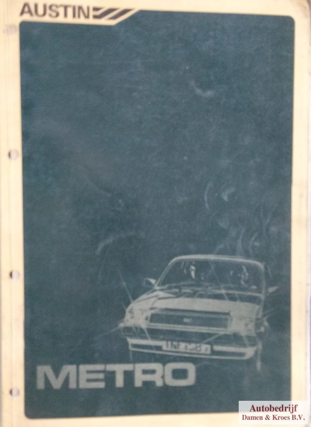 Austin Metro Reparatiehandboek AKM4888 Dutch, Ophalen of Verzenden