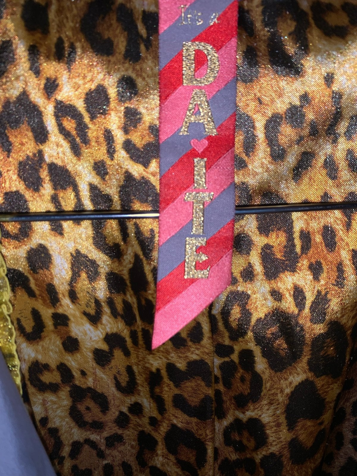 DAITE winterjas met luipaard print maat XL ZGAN, Ophalen of Verzenden, Zo goed als nieuw, Maat 42/44 (L), Grijs