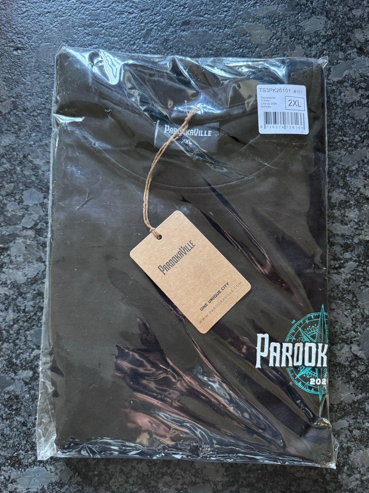 Parookaville T-shirt Zwart XXL - Nieuw met tags, Ophalen of Verzenden, Nieuw, Overige maten, Zwart
