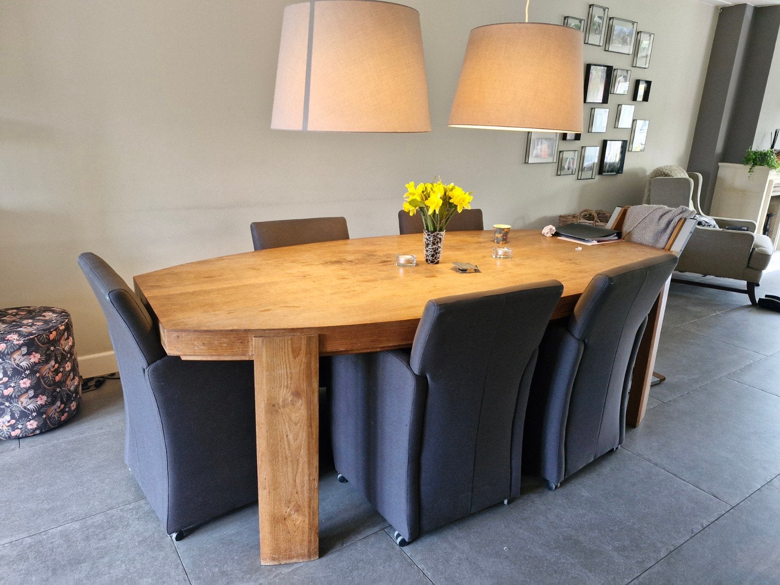 Eiken houten eettafel, Ophalen, Gebruikt, Overige typen