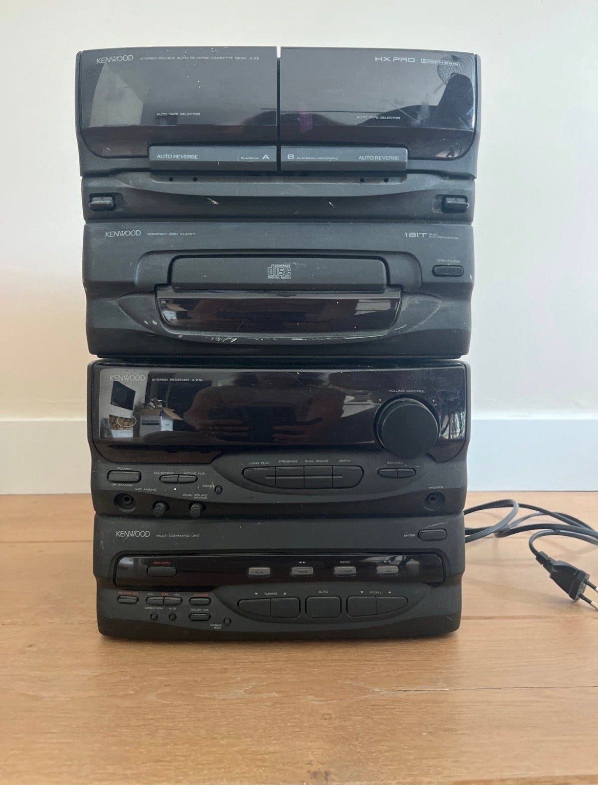 Kenwood HX Pro Stereo Receiver met CD & Dubbel Cassettedeck, Gebruikt, Cassettedeck, Losse componenten, Ophalen