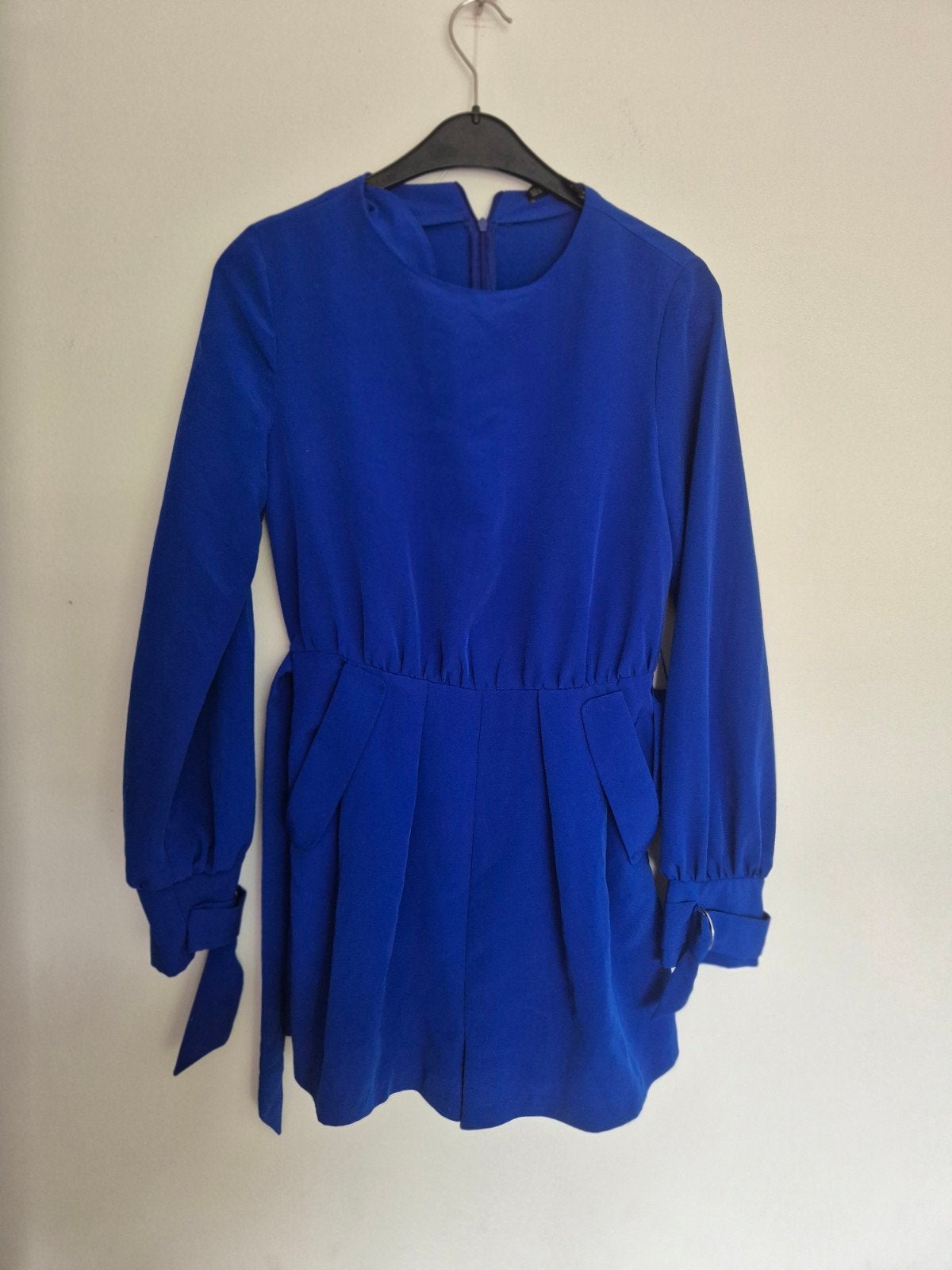 Zara Basic Collection Blauwe Playsuit Maat XS, Blauw, Zo goed als nieuw, Maat 34 (XS) of kleiner, Boven de knie