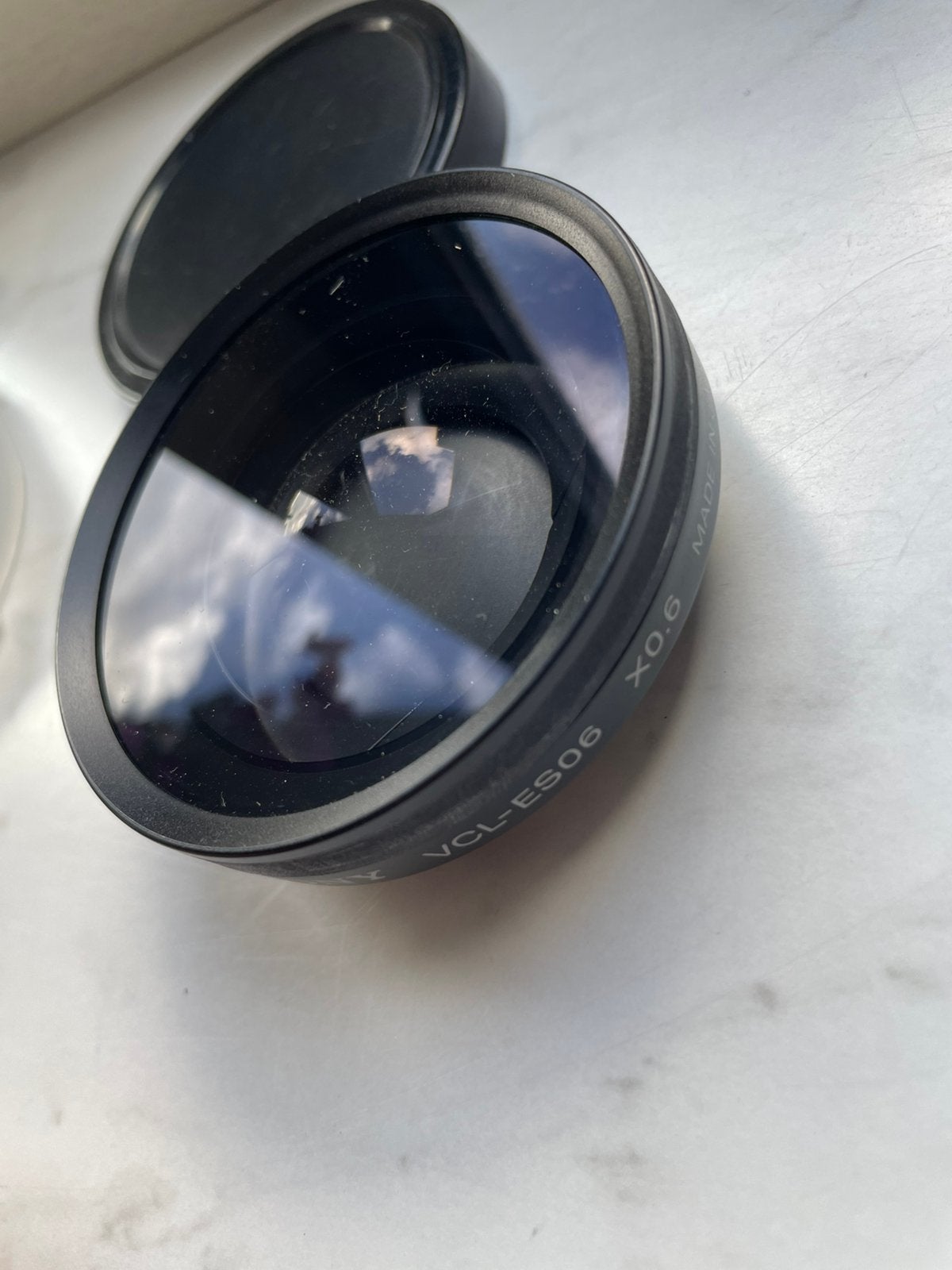 Sony VCL-ES06 0.6x groothoekconverter, Sony, Ophalen of Verzenden, Lensdoppen, Voorzetlens/converter