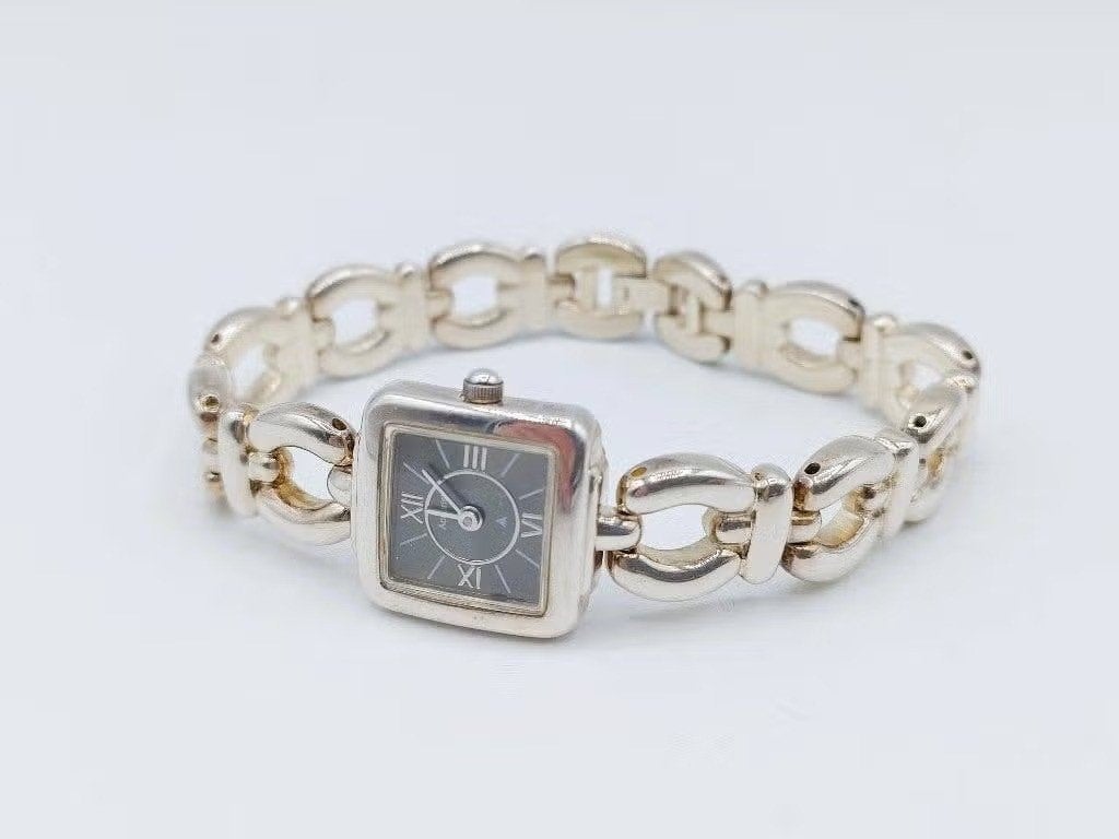 Zilveren dames horloge, Accurist, 19 cm, Info@zilverwebsite.nl, Verzenden, Zo goed als nieuw, Zilverwebsite.nl