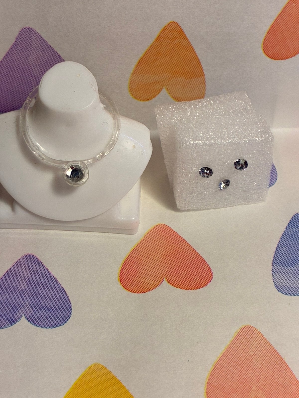 Barbie repro sieraden. Ring, oorbellen, halsketting., Verzamelen, Ophalen, Nieuw