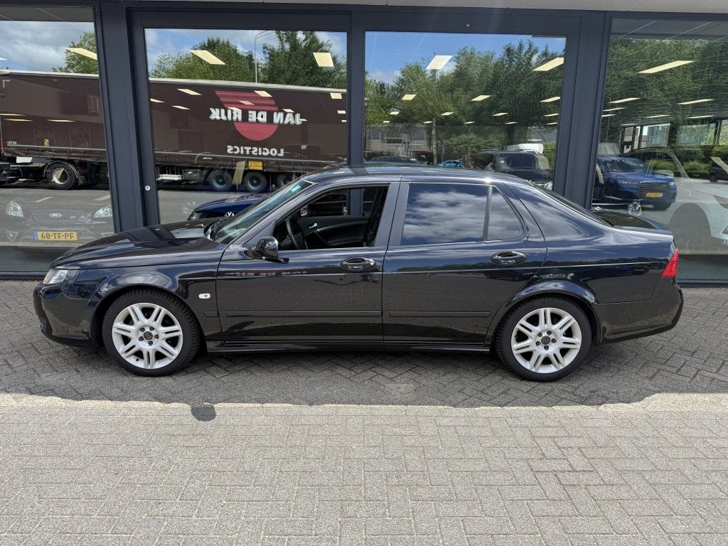Saab 9-5 2.0t Arc (bj 2006, automaat), Auto's, 4 cilinders, 150 pk, 1505 kg, Zwart