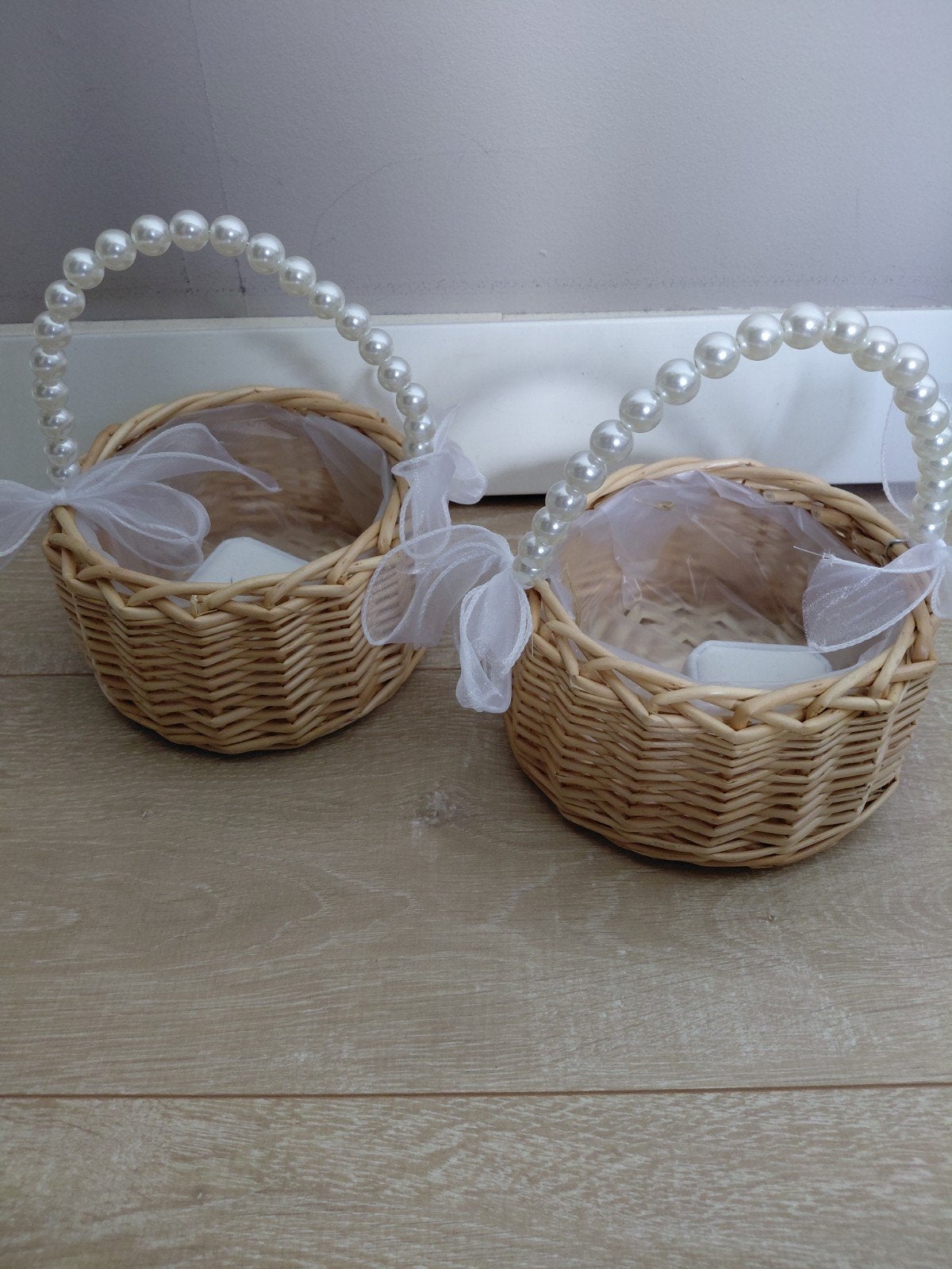 Bruiloft mandjes met ringendoosje, Ophalen, Versiering, Geboorte of Huwelijk