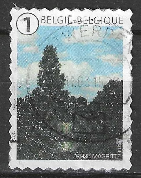 Belgie 2014 - Yvert 4417 /OBP 4437 - Rene Magritte (ST), Verzenden, Gestempeld, Kunst