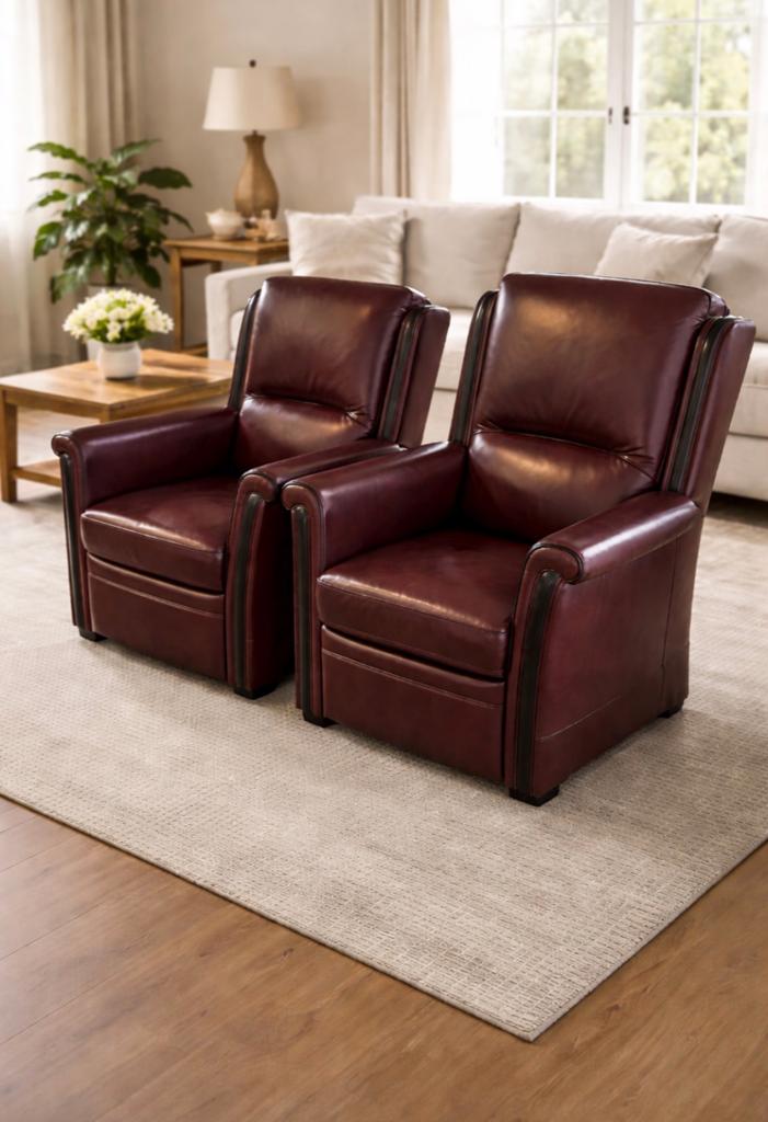Leren Fauteuils zeeer goede staat Senioren comfort fauteuil, Huis en Inrichting, Fauteuils, Ophalen, Zo goed als nieuw, 50 tot 75 cm
