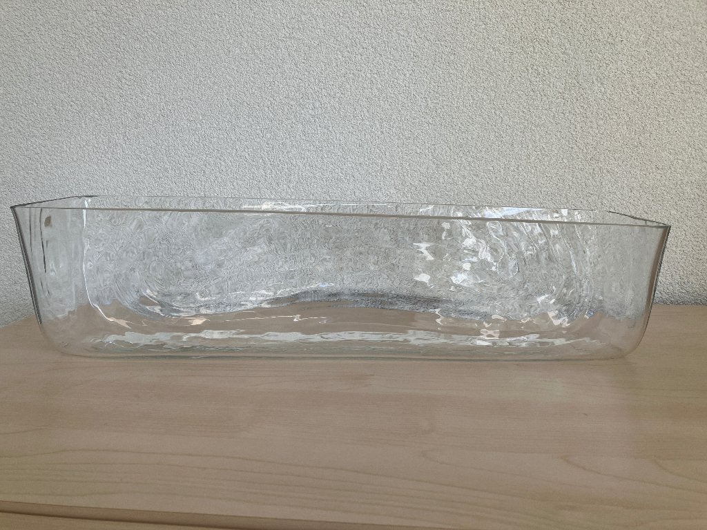 Grote glazen schaal bloemschikken deco, Ophalen, Zo goed als nieuw, Glas