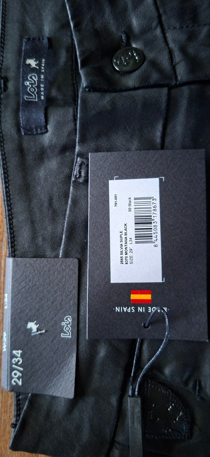 Nieuwe zwarte flared Lois pantalon maat W29/ L 34 model Silv, Maat 38/40 (M), Zwart, Nieuw, Ophalen of Verzenden